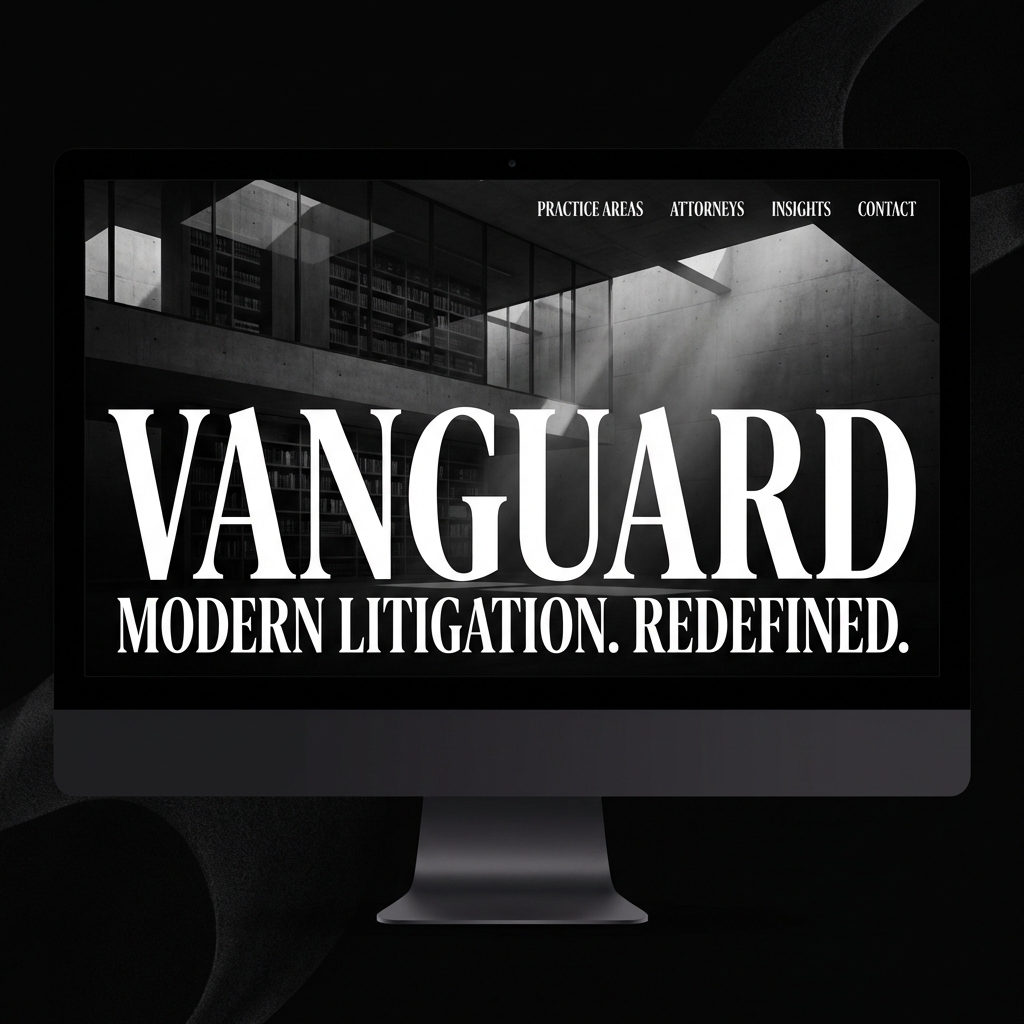 Vanguard Legal Website Mockup